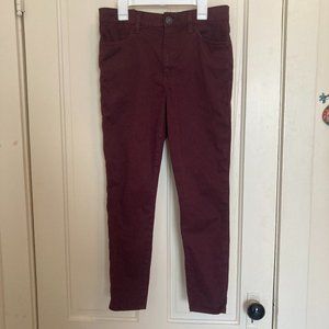 AE Burgundy Hi Rise Jegging